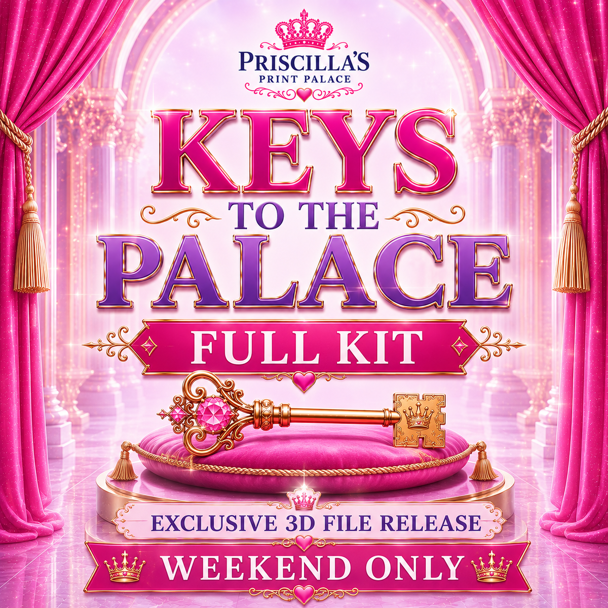 Keys to the Palace Full Kit | 82 STL Files for Vial Cases (Commercial Use)