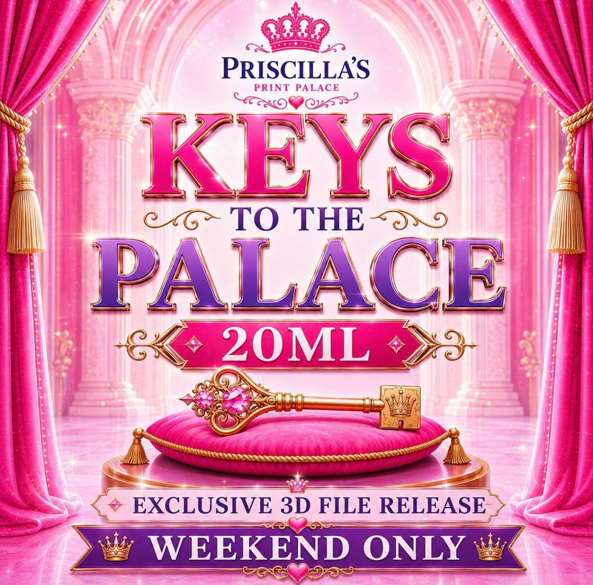 Keys to the Palace 20ML Vial Case STL Files – 3D Print Shop Inventory (Digital Download)