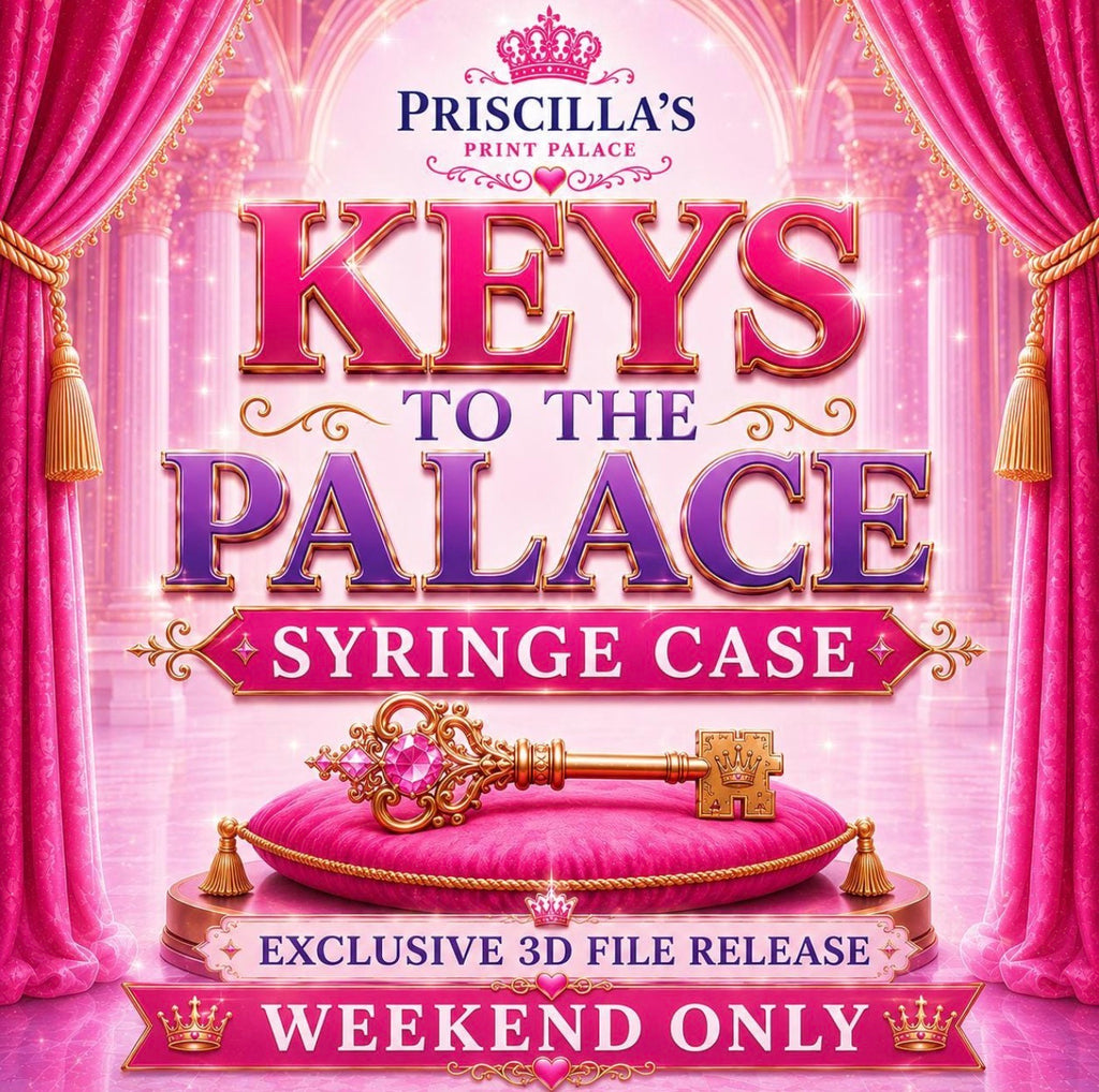 Keys to the Palace Syringe Case – 3D Print STL File (Digital Download)