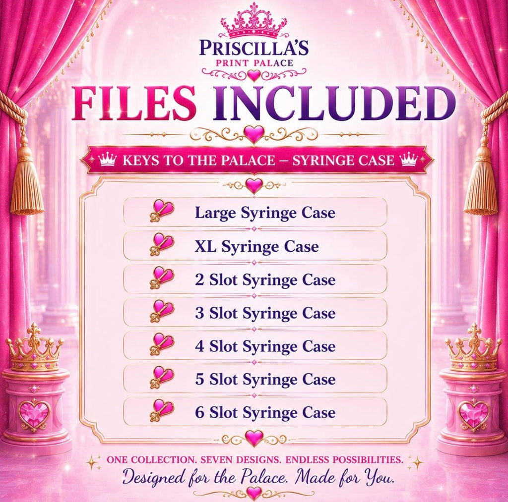 Keys to the Palace Syringe Case – 3D Print STL File (Digital Download)
