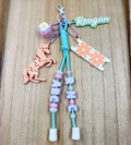 Personalized Keychain |Keychain Buddy |  Girls Custom Name Bag Charm | Backpack Accessory
