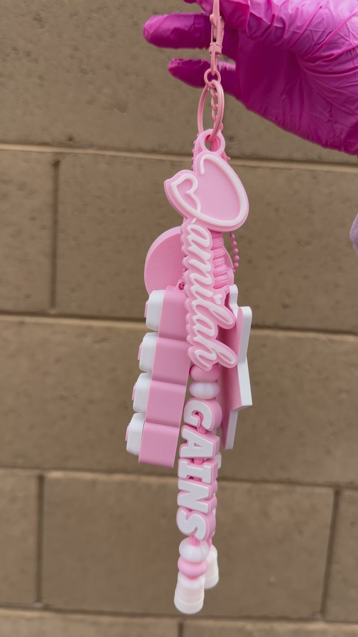 Personalized Gym Buddy Keychain | Custom Fitness Bag Charm